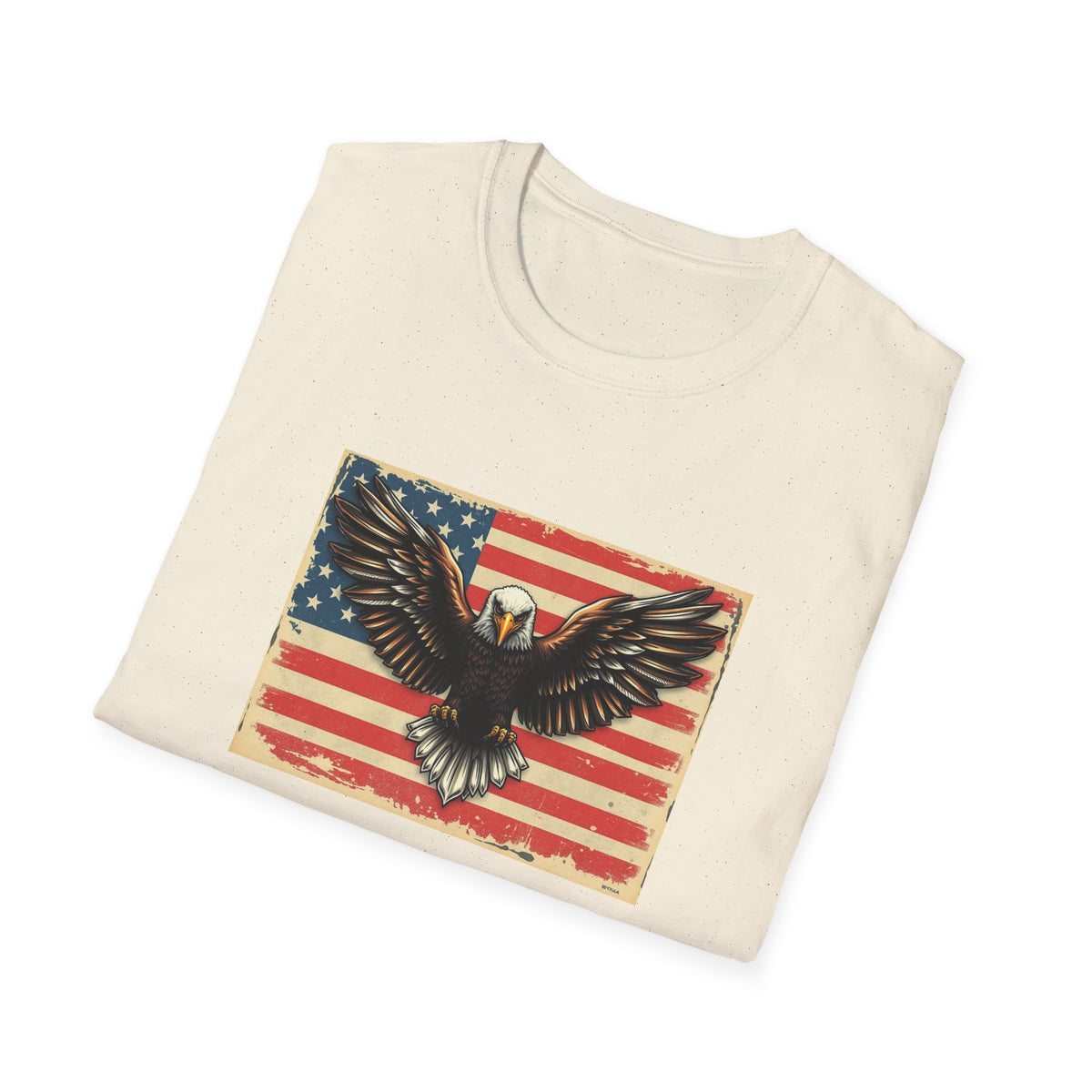 Bald Eagle American Flag T-Shirt — Vintage Patriotic Tee for 4th of July